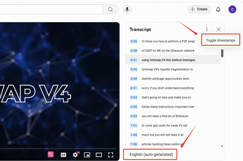youtube rechts transcript