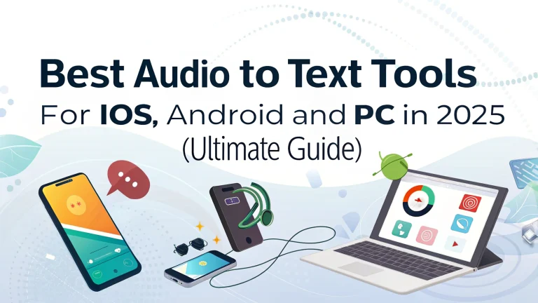 best audio to text tools for ios, android and pc in 2025 (ultimate guide)