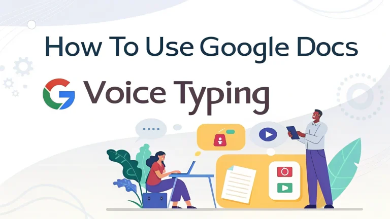 how to use google docs voice typing