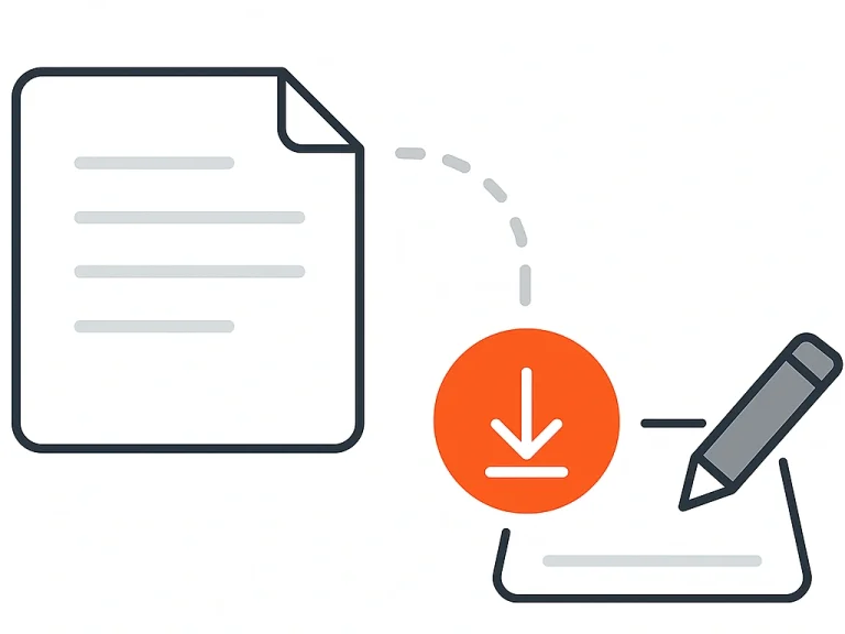 recevoir votre transcription de texte et la télécharger ou l'éditer si nécessaire
