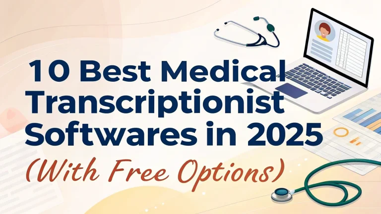 10 best medical transcriptionist softwares in 2025 (with free options)