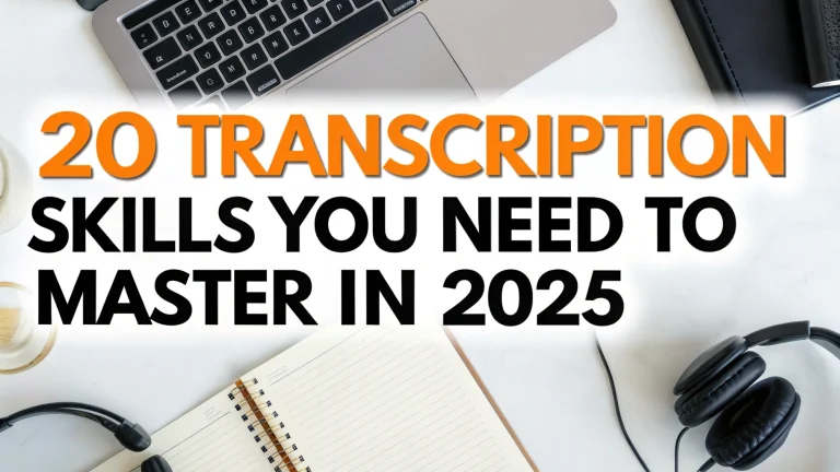 20 transcription skills you need to master in 2025