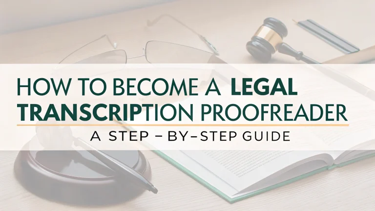 how to become a legal transcription proofreader