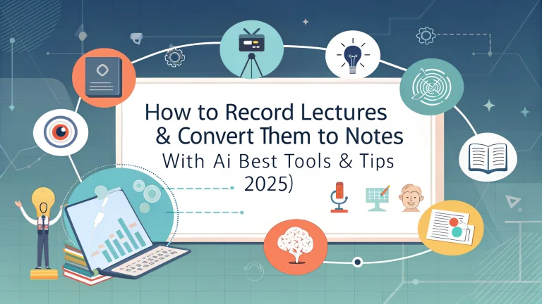 how to record lectures & convert them to notes with ai