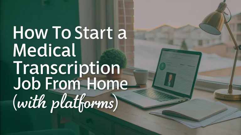 how to start a medical transcription job from home (with platforms)