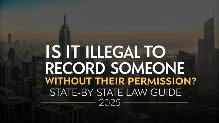 is it illegal to record someone without their permission