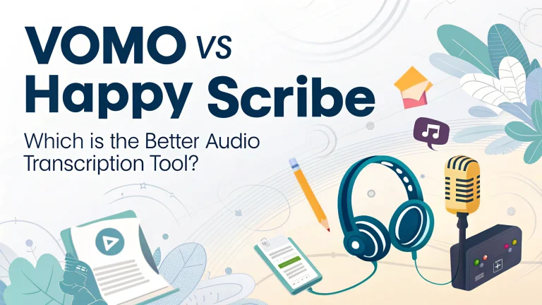vomo vs happy scribe which is the better audio transcription tool