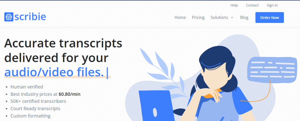 A reputable transcription service with consistent work.