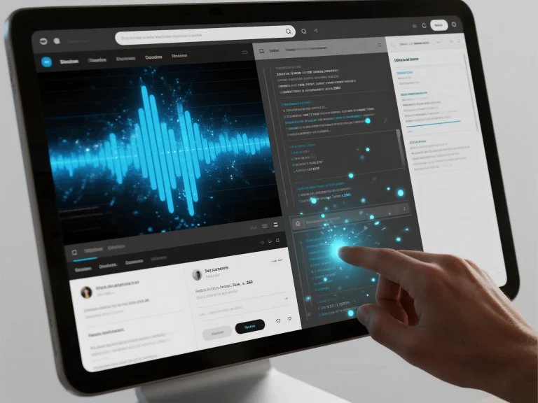2. when finished, vomo’s ai instantly transcribes your audio into text.