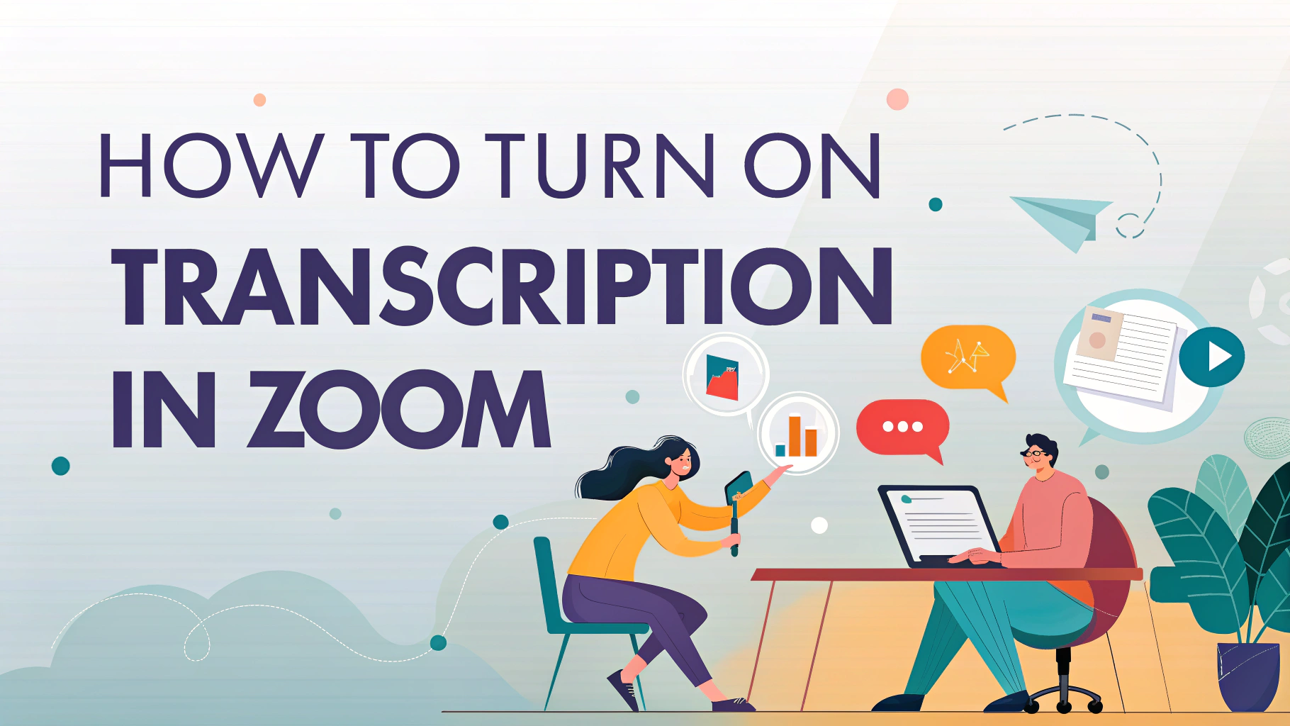 how to turn on transcription in zoom