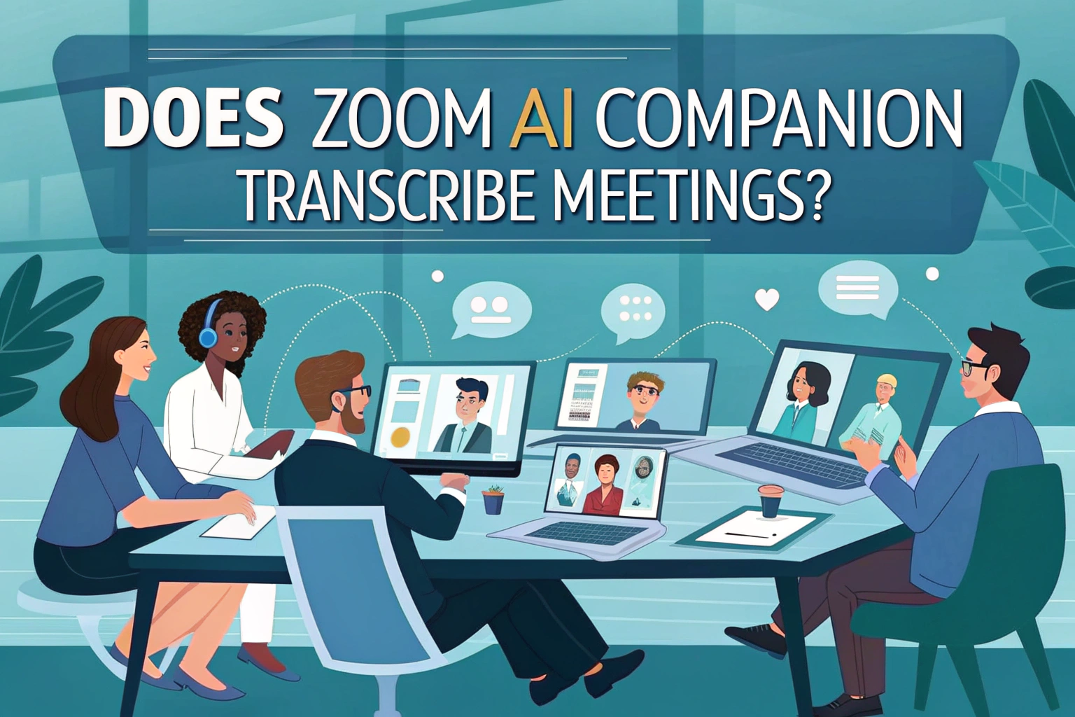 هل يقوم رفيق Zoom AI Companion بنسخ الاجتماعات؟