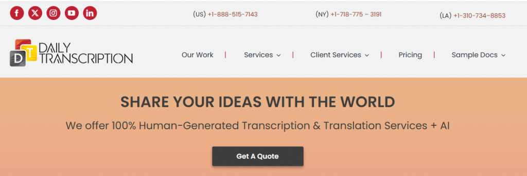What is Daily Transcription