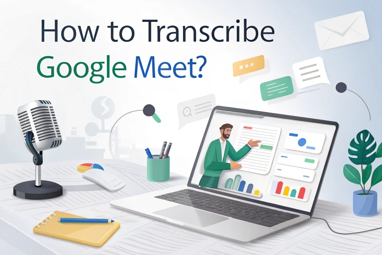 如何轉錄 Google Meet ？