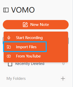 upload your video files for transcription