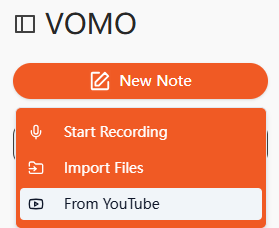 Select “Import from Link” and paste the YouTube URL.