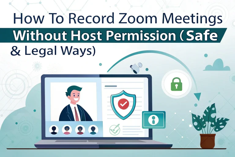Cómo grabar reuniones de Zoom sin permiso del anfitrión (de forma segura y legal)