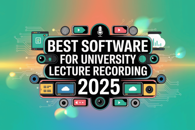 Best Software for University Lecture Recording 2025