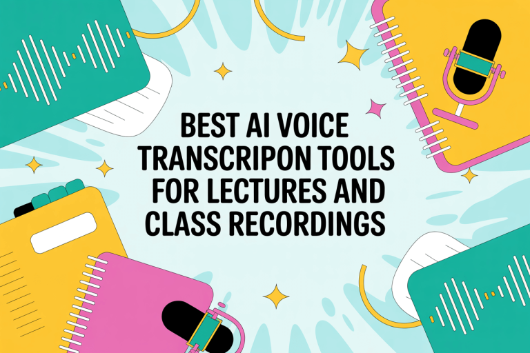 Best AI Voice Transcription Tools for Lectures and Class Recordings