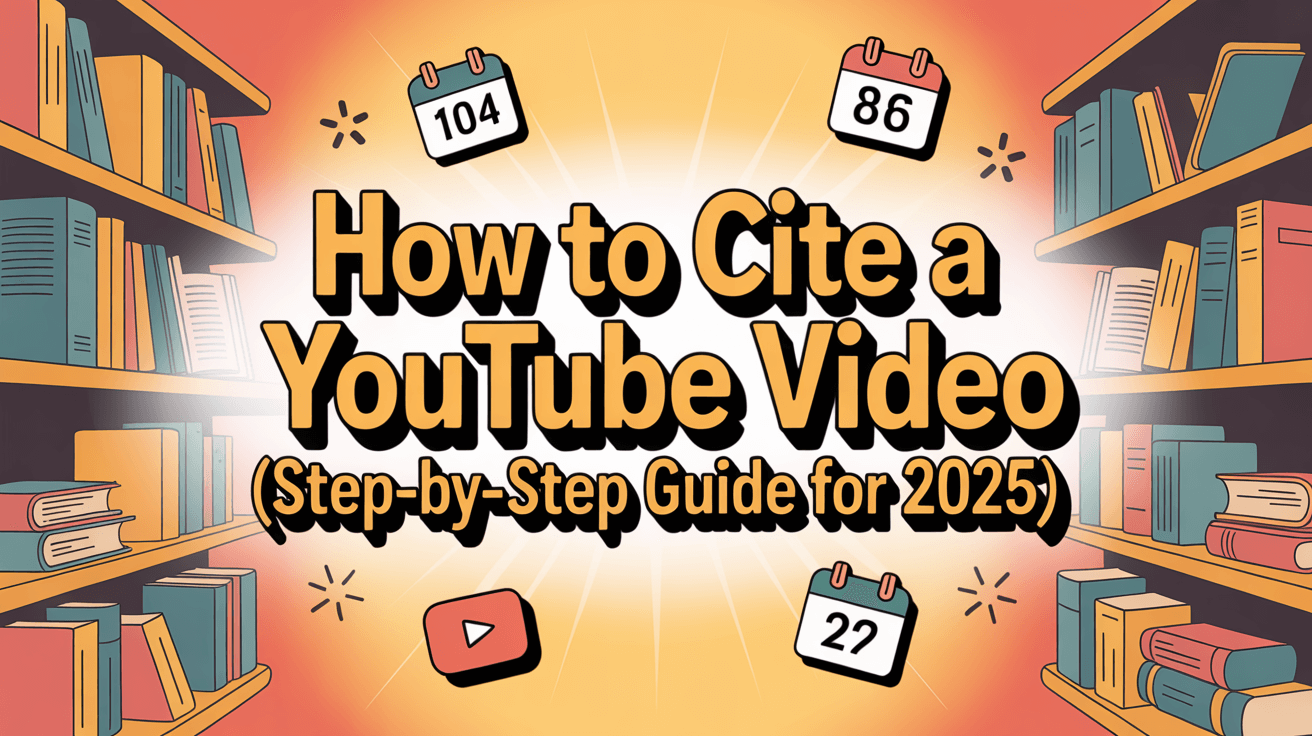 How to Cite a YouTube Video (Step-by-Step Guide for 2025)