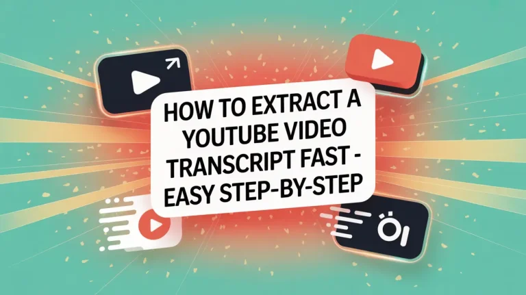 How to Extract a YouTube Video Transcript Fast – Easy Step-by-Step