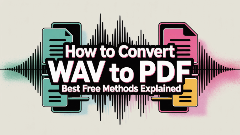 How to Convert WAV to PDF: Best Free Methods Explained