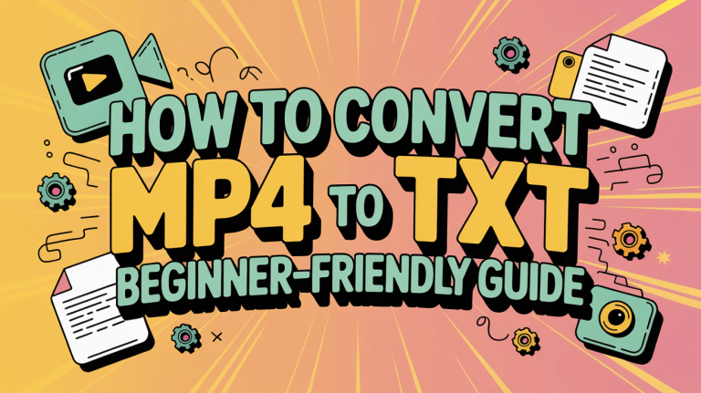 How to Convert MP4 to TXT: Beginner-Friendly Guide