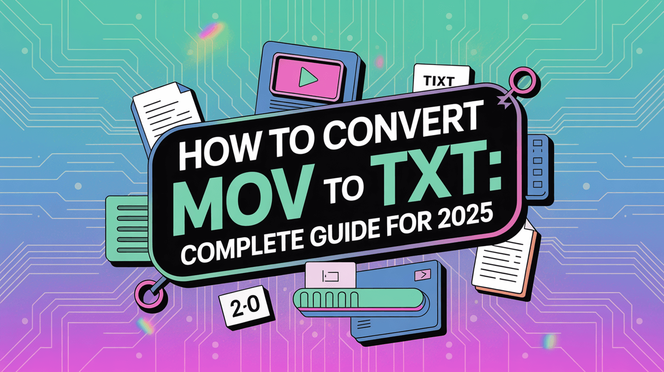 どのようにMOVをTXTに変換しますか：2025年完全ガイド