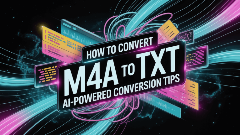 How to Convert M4A to TXT: AI-Powered Conversion Tips