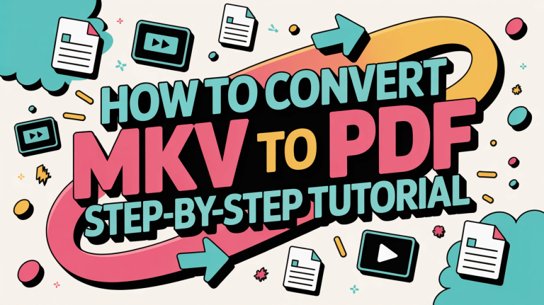 How to Convert MKV to PDF