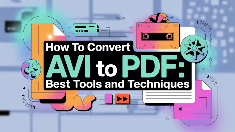 How to Convert AVI to PDF