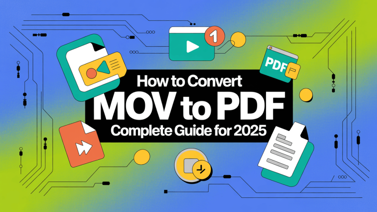 How to Convert MOV to PDF