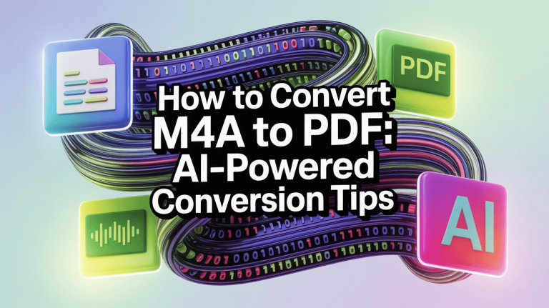 How to Convert M4A to PDF: AI-Powered Conversion Tips