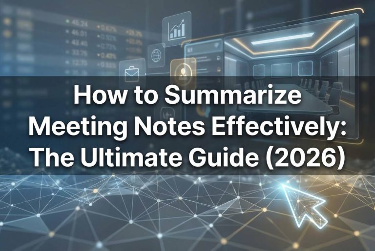how to summarize meeting notes effectively the ultimate guide (2026)