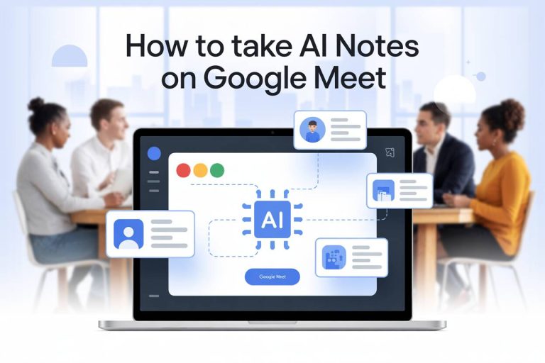 how to take ai notes on google meet