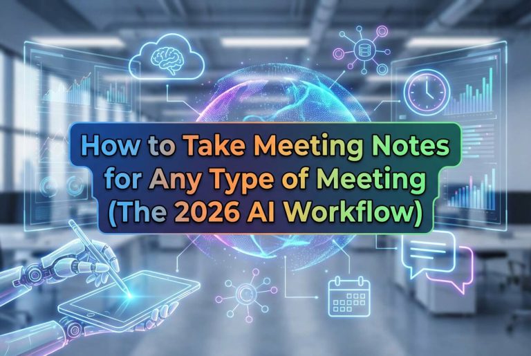 how to take meeting notes for any type of meeting (the 2026 ai workflow)