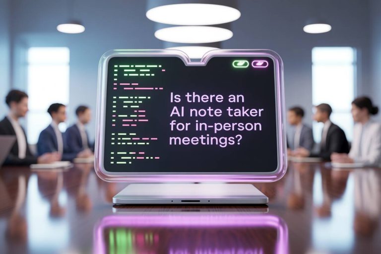 is there an ai note taker for in person meetings