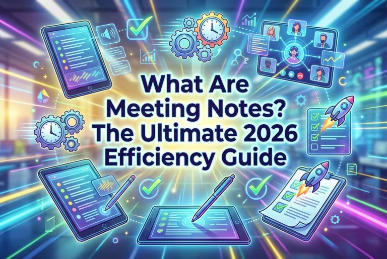 what are meeting notes the ultimate 2026 efficiency guide