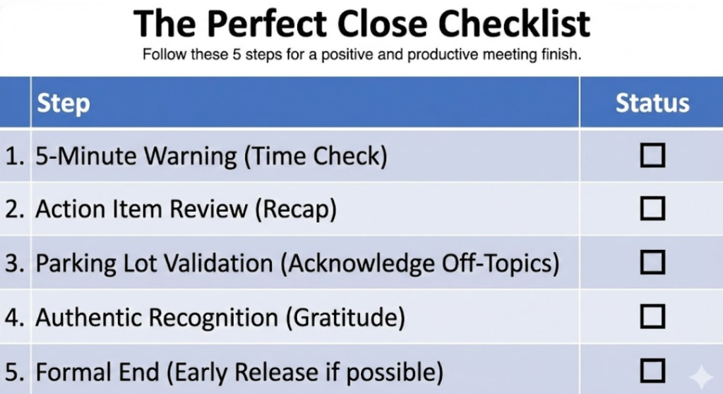 The Perfect Close Checklist