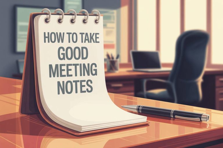 How to Take Good Meeting Notes
