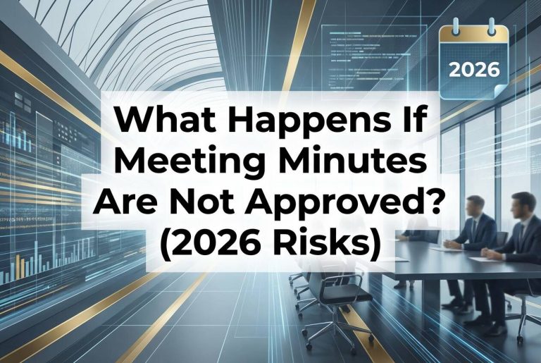 What Happens If Meeting Minutes Are Not Approved