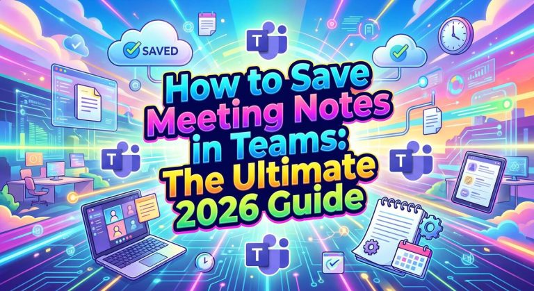 how to save meeting notes in teams