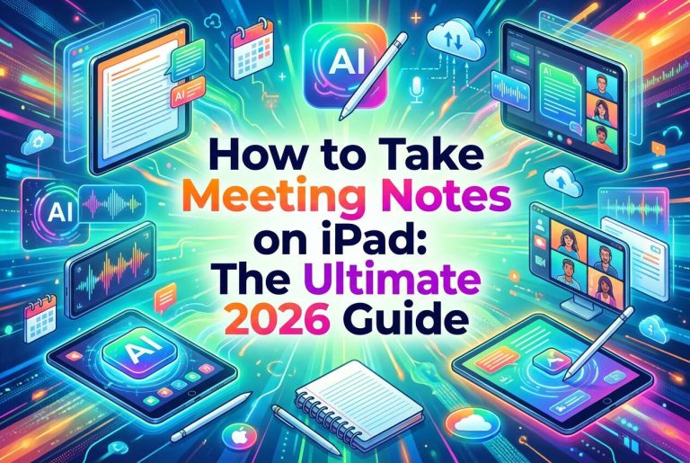 如何在 ipad 上做会议记录