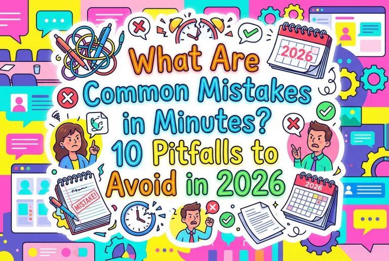 会议记录中常见的错误有哪些 2026 年应避免的 10 个陷阱