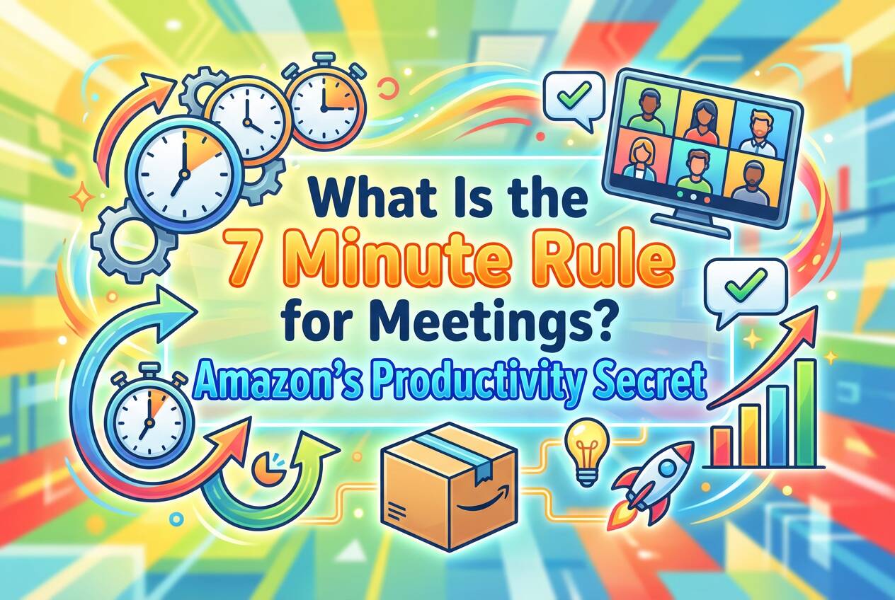what is the 7 minute rule for meetings amazon’s productivity secret