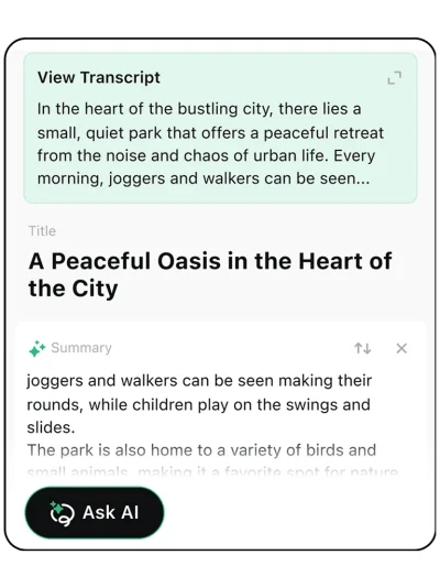 Ask AI helps you get more information
